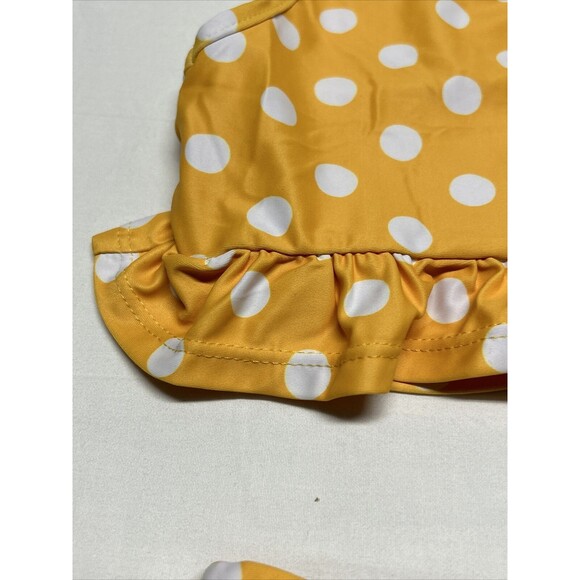 Younger Tree Size 2T-3T Yellow White Polka Dot 2 Piece Swimsuit - NWT - Picture 10 of 11